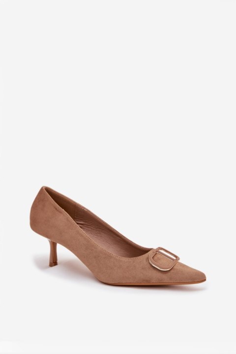 Szpilki Model Amelora 2830 Dark Beige - Step in style Step in style