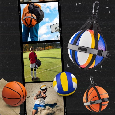 Uchwyt na piłkę Sprintigo - czarny - lepszy niż siatka na piłkę