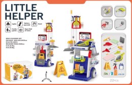 Zestaw Do Sprzątania na Wózku z Tabliczką Niebieski Stator