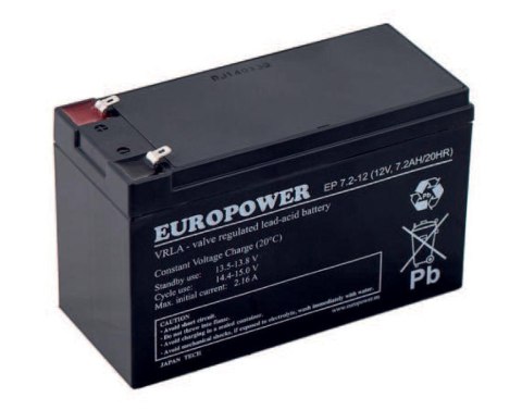 Akumulator Europower do UPS 12V 7,2Ah Ever
