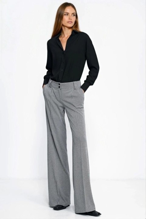 Czarna wiskozowa koszula K94 Black - Nife Nife