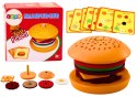 Hamburger Drewniany 8 El Karty Z Przepisami 10 Szt LEAN Toys