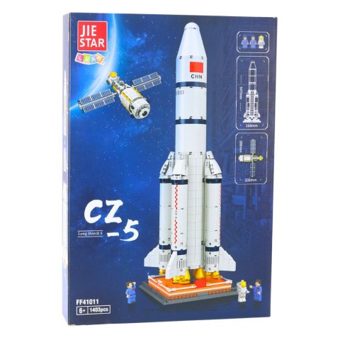 Klocki Konstrukcyjne Rakieta Kosmiczna Satelita CZ-5 1403 el. LEAN Toys