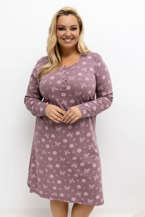 Koszula Nocna Plus Size Model DU-KN-FP-603.15P Dark Pink - Forever Pink Forever Pink