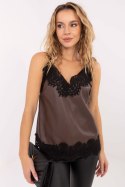 Koszulka Top Damski Model IT-TP-FL9839.89 Brown - Rue Paris Rue Paris
