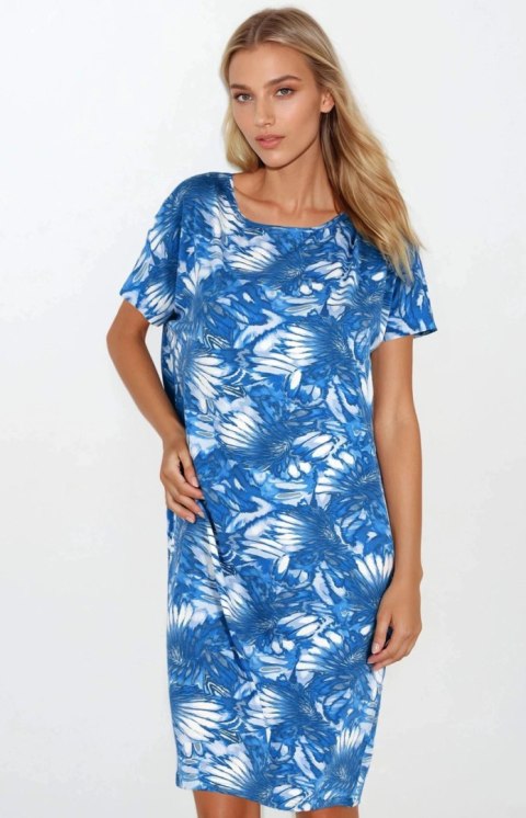 Koszulka nocna Koszula Nocna Model Island Vibes Blue - Momenti Per Me Momenti Per Me