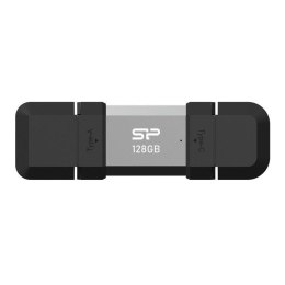 Pendrive Silicon Power Mobile C51 128GB USB-A USB 3.2 Type-C 120MB/s Srebrny Silicon Power