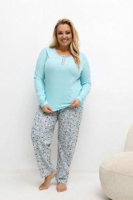 Piżama Damska Plus Size Model DU-KN-FP-502.97 Mint - Forever Pink Forever Pink