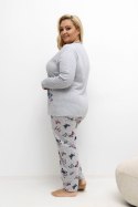Piżama Damska Plus Size Model DU-PI-FP-504.17 Grey - Forever Pink Forever Pink
