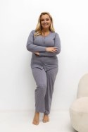 Piżama Damska Plus Size Model DU-PI-FP-505.05P Dark Grey - Forever Pink Forever Pink
