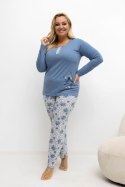 Piżama Damska Plus Size Model DU-PI-FP-506.56 Blue - Forever Pink Forever Pink