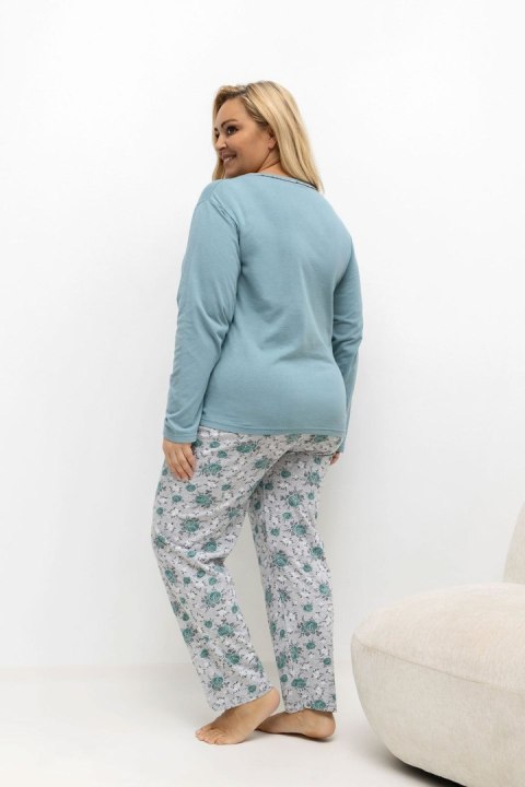 Piżama Damska Plus Size Model DU-PI-FP-506.56 Dark Mint - Forever Pink Forever Pink
