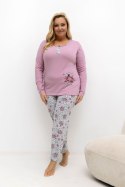 Piżama Damska Plus Size Model DU-PI-FP-506.56 Dark Pink - Forever Pink Forever Pink