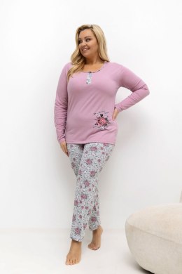 Piżama Damska Plus Size Model DU-PI-FP-506.56 Dark Pink - Forever Pink Forever Pink