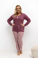 Piżama Damska Plus Size Model DU-PI-FP-508.57 Dark Pink - Forever Pink Forever Pink