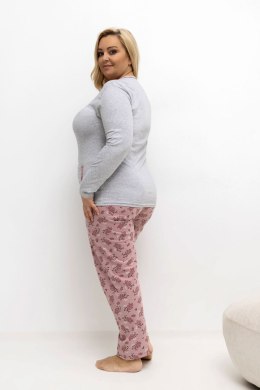 Piżama Damska Plus Size Model DU-PI-FP-508.57 Grey - Forever Pink Forever Pink
