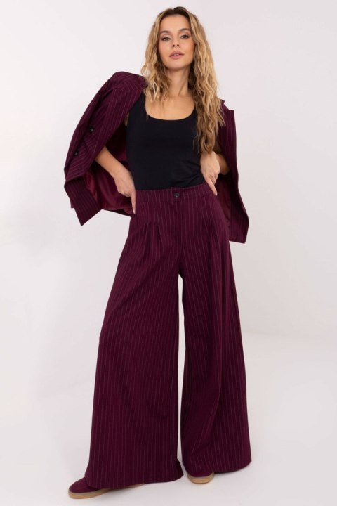 Spodnie Damskie Model IT-SP-FL9787.85 Bordo - Rue Paris Rue Paris