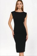 Sukienka Czarna sukienka o ołówkowym fasonie S279 Black - Nife Nife
