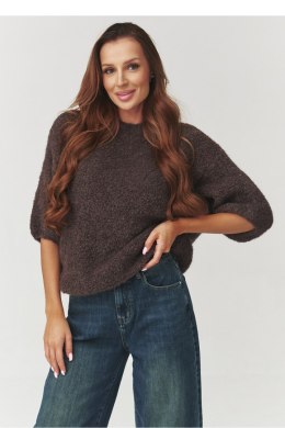 Sweter Damski Model C8 Czekolada - Makadamia Makadamia