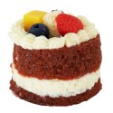 Gniotek Ciasto Z Owocami Tort Dekoracyjne Elastyczne Ozdoba 6 x 7 cm LEAN TOYS