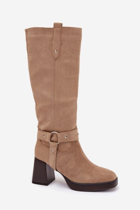 Kozaki Model Alessara 1825 Beige - Step in style Step in style