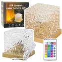 Lampka Nocna LED Projektor Zorza Fale RGB 16 Kolorów Pilot LEAN