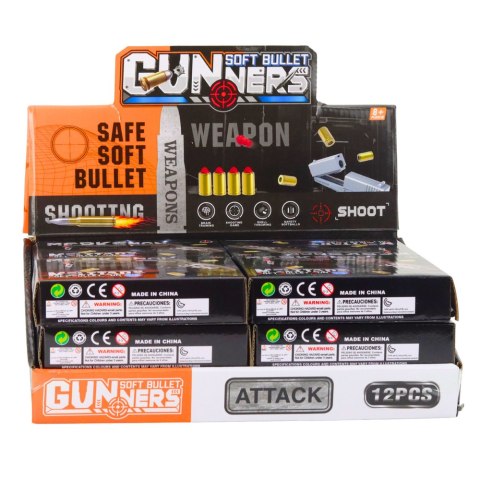 Mini Pistolet Broń Na Naboje I Łuski Czarno-Brązowy 13,5 cm LEAN TOYS