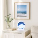 Obraz 3D Ruchomy Piasek Niebieski Dekoracja 360° Biały LEAN