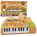 Pianinko Muzyczne Dla Dzieci Kapibara Mini Keyboard 22 Klawisze LEAN Toys