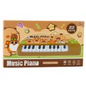 Pianinko Muzyczne Dla Dzieci Kapibara Mini Keyboard 22 Klawisze LEAN Toys