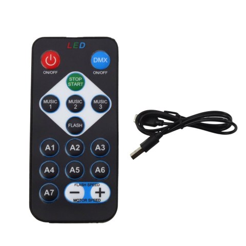 Projektor Kula Lampka Nocna Kolorowe Światła LED Pilot 360° LEAN