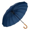 Duży Parasol Automatyczny Pokrowiec Na Ramię 24-Żeberkowy Granatowy 115 cm LEAN