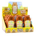 Dziecięcy Telefon Edukacyjny Światła Dźwięki Melodie Kapibara Brązowy LEAN TOYS