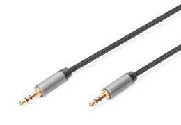 Kabel połączeniowy audio DIGITUS PREMIUM MiniJack Stereo Typ 3.5mm/3.5mm M/M nylon 1,8m Digitus