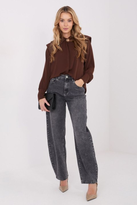 Koszula Damska Model IT-KS-8631.59 Brown - Italy Moda Italy Moda