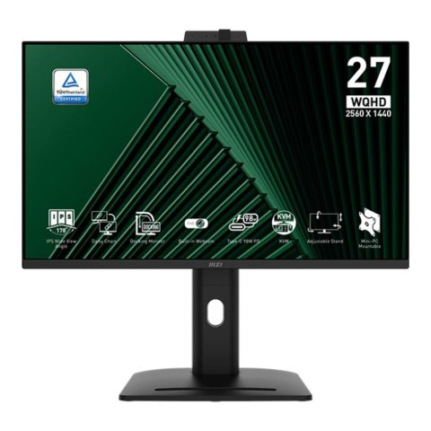 Monitor MSI 27" PRO MP275QPDG IPS WQHD 100Hz 2xHDMI 2xDP HUB głośniki MSI