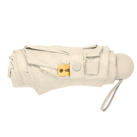 Parasolka Kieszonkowa Składana z Ochroną UV UPF 50+ Etui Beżowa 90 cm LEAN