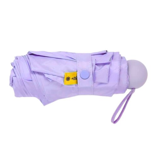 Parasolka Kieszonkowa Składana z Ochroną UV UPF 50+ Etui Fioletowa 90 cm LEAN