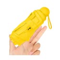Parasolka Kieszonkowa Składana z Ochroną UV UPF 50+ Etui Żółta 90 cm LEAN