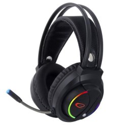 Słuchawki z mikrofonem Esperanza EGH470 Nightshade dla graczy czarne ESPERANZA