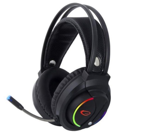 Słuchawki z mikrofonem Esperanza EGH470 Nightshade dla graczy czarne ESPERANZA