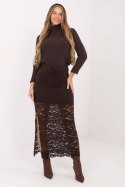 Spódnica Model MI-SD-G9137.16P Dark Brown - Italy Moda Italy Moda
