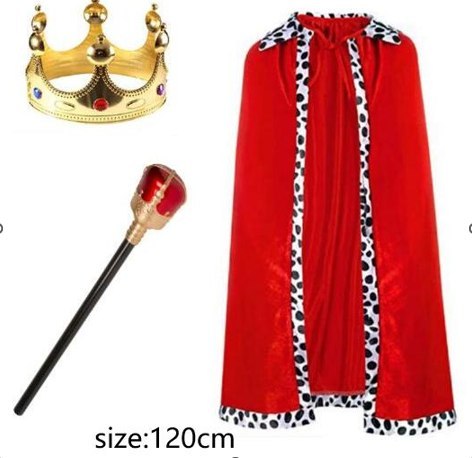 Strój Karnawałowy Król 120cm Stator