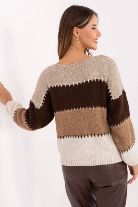 Sweter Damski Model MI-SW-2309.95 Light Beige - Italy Moda Italy Moda