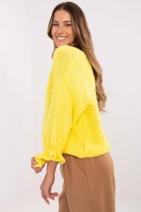 Sweter Damski Model MI-SW-2912.10X Yellow - Italy Moda Italy Moda