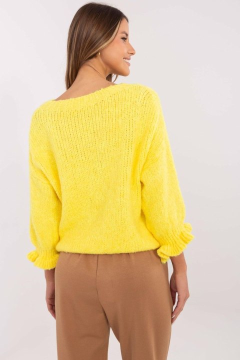 Sweter Damski Model MI-SW-2912.10X Yellow - Italy Moda Italy Moda
