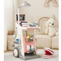 Zestaw Doktor Dentysta Wózek Medyczny Światła Różowy 26 el. LEAN Toys
