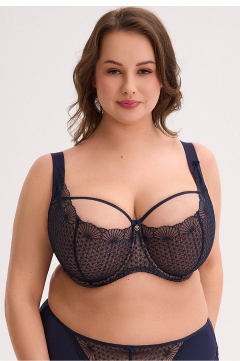 Biustonosz Soft Biustonosz Semi-Soft Model Veda 1323M Navy - Gaia Gaia