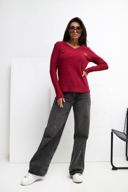 Bluzka Model RV-BZ-A1056.11 Bordo - Rue Paris Rue Paris