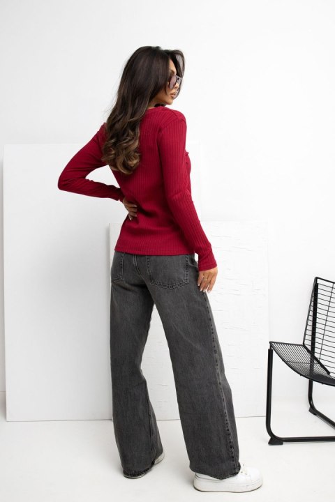 Bluzka Model RV-BZ-A1056.11 Bordo - Rue Paris Rue Paris